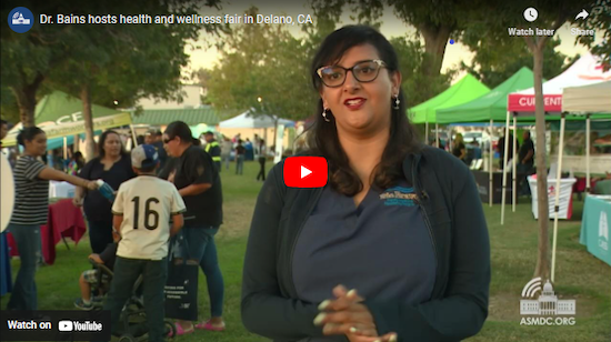 Health and Wellness Fair video still of Dr Bains