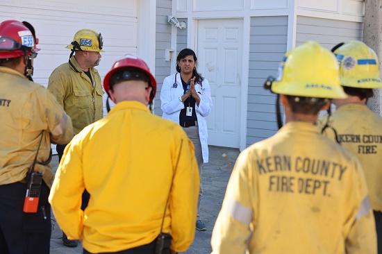 Asm Bains with first responders